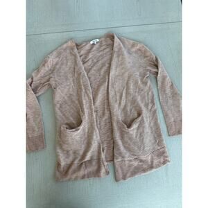 Madewell Camel Brown Cardigan Balletcore Boho Bohemian Indie L
